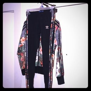 Adidas track and legging set